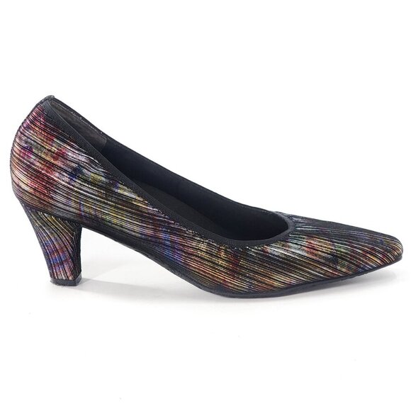 ROS HOMMERSON Karat Shimmer Rainbow Pump Removable Insole Metallic - Picture 1 of 12